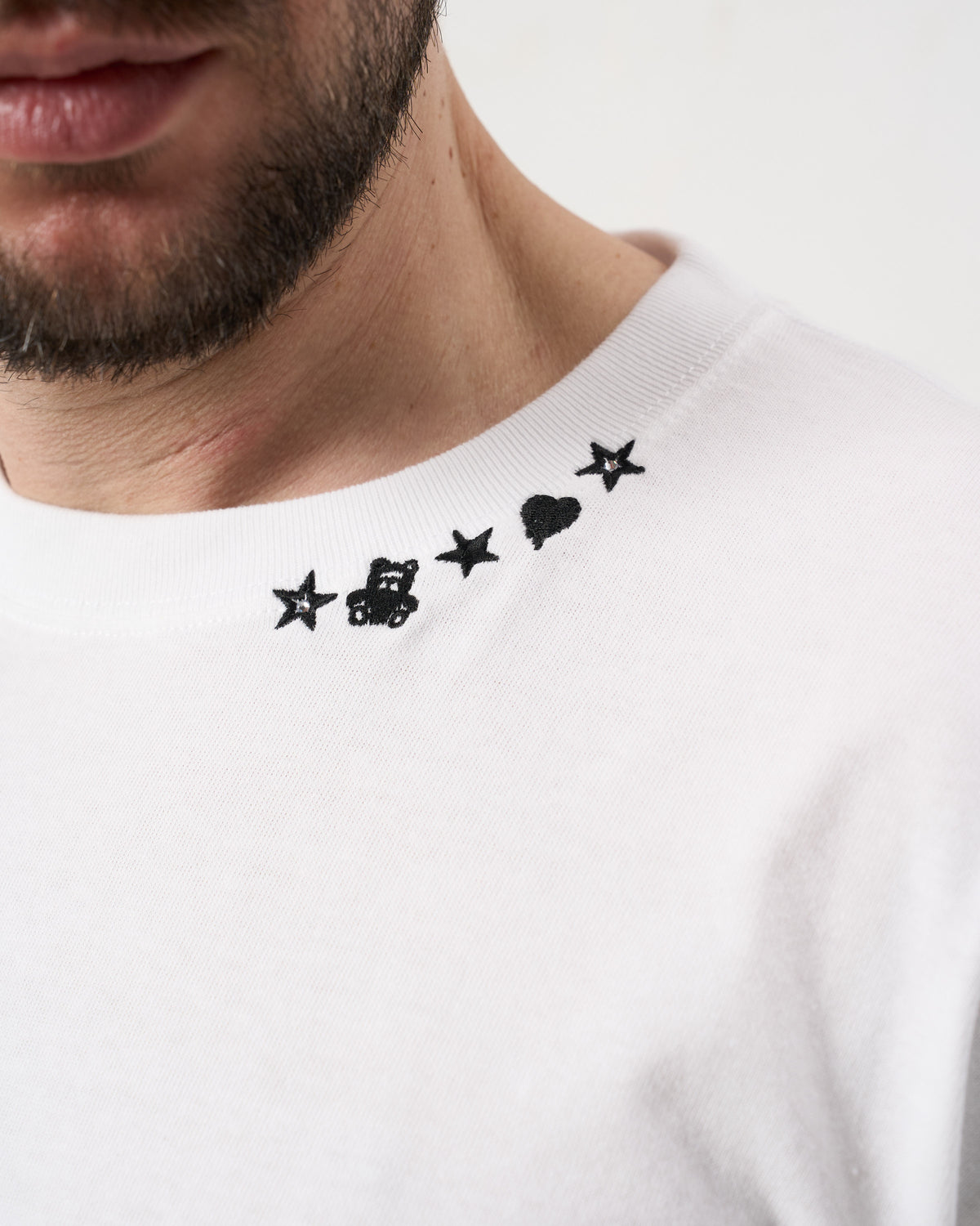 【STUD MUFFIN(スタッドマフィン)】 5.6ozコットン天竺ドルスターカラークリスタルLS Tシャツ(624-02897)
