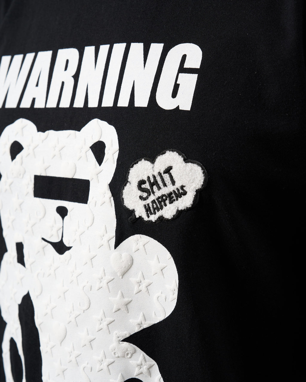 【STUD MUFFIN(スタッドマフィン)5.6ozコットン天竺 WARNING BEARフォームプリントLS Tシャツ(624-02905)