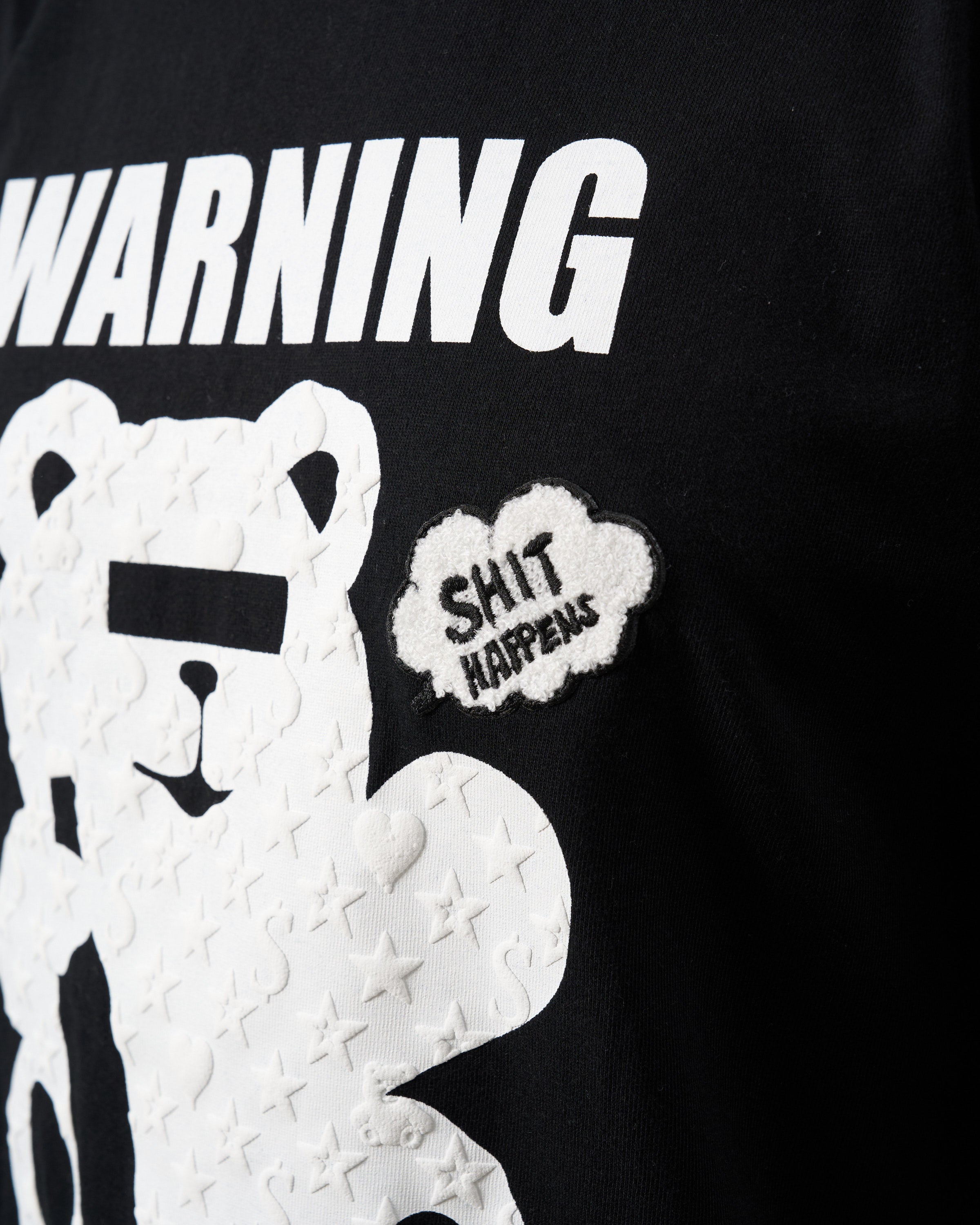 【STUD MUFFIN(スタッドマフィン)5.6ozコットン天竺 WARNING BEARフォームプリントLS Tシャツ(624-02905)