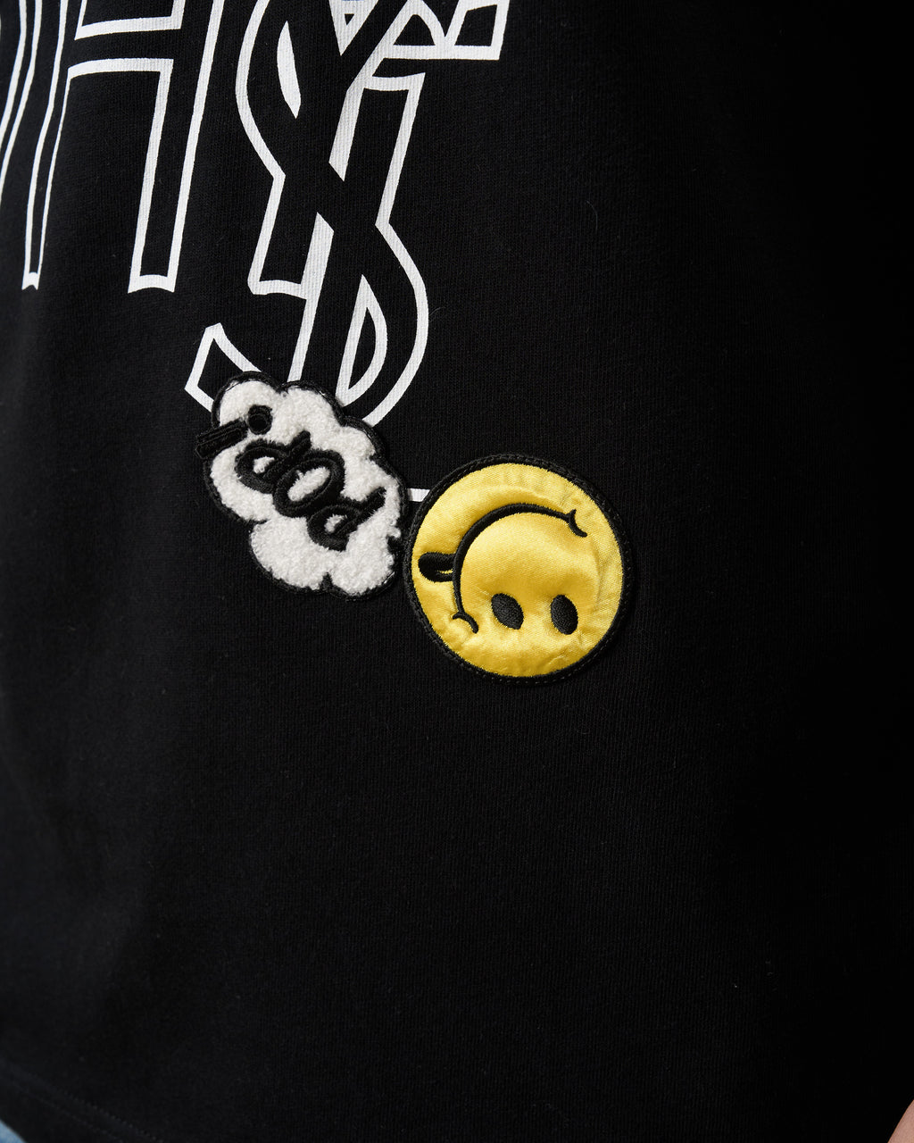 【STUD MUFFIN(スタッドマフィン) 5.6ozコットン天竺 WHYSL-サガラパッチワークLS Tシャツ(624-02906)