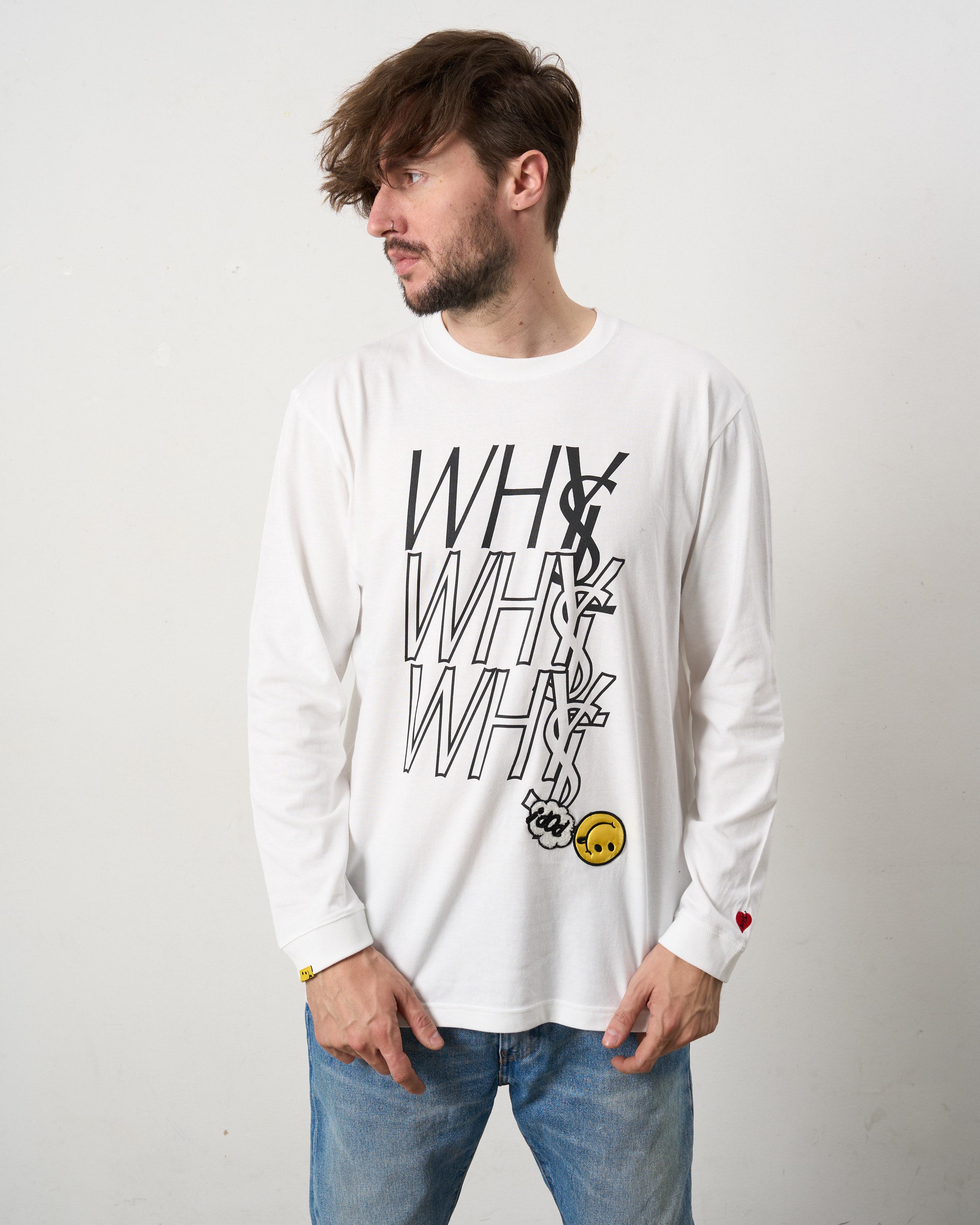 【STUD MUFFIN(スタッドマフィン) 5.6ozコットン天竺 WHYSL-サガラパッチワークLS Tシャツ(624-02906)