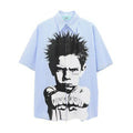 Punk Boy Short Sleeve Shirts / STRIPE