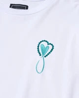 MAISON HONORE Tiphanie Swarovski スワロロングスリーブT　BLUE×WHITE