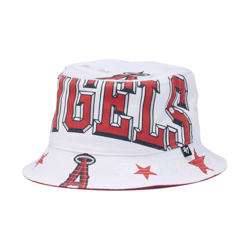 '47 バケットハット ロサンゼルス・エンゼルス TRENDY TEAM ホワイト
