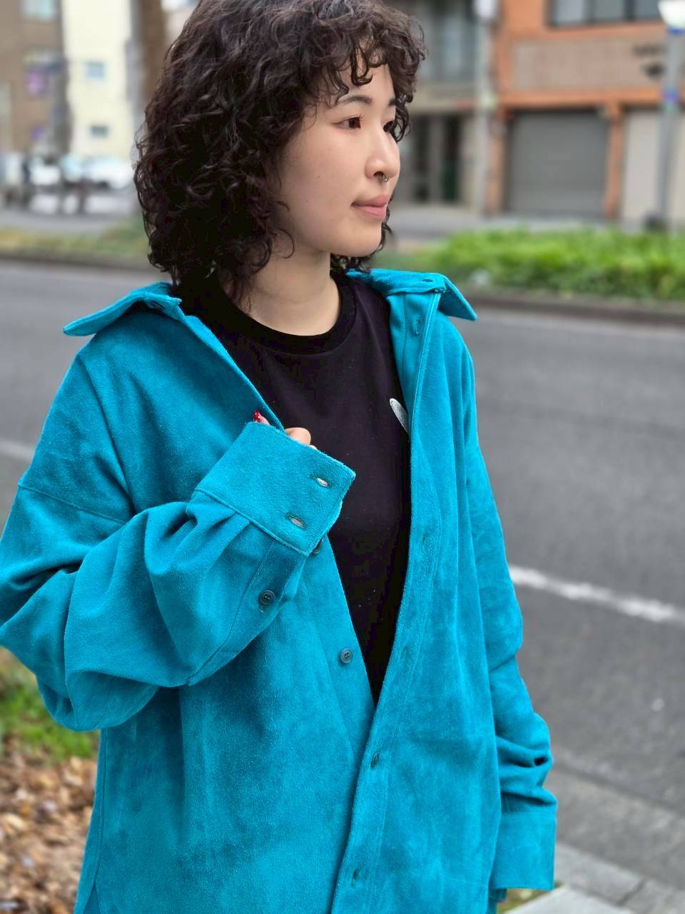 A LEATHER【26SS】RIBBON SHIRT