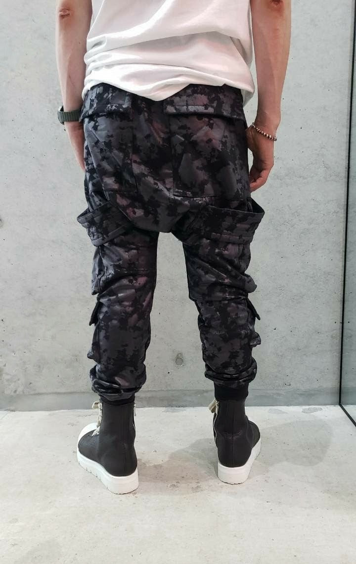 A.F ARTEFACT 　Sweat Belt Cargo Sarouel Easy / ブラック (ag-14043)