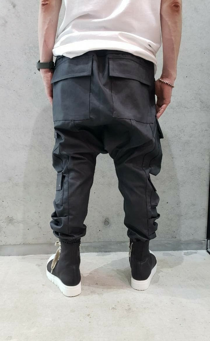 -A.F ARTEFACT   Vegan Leather Sarouel Easy / ブラック (ag-14047-2)