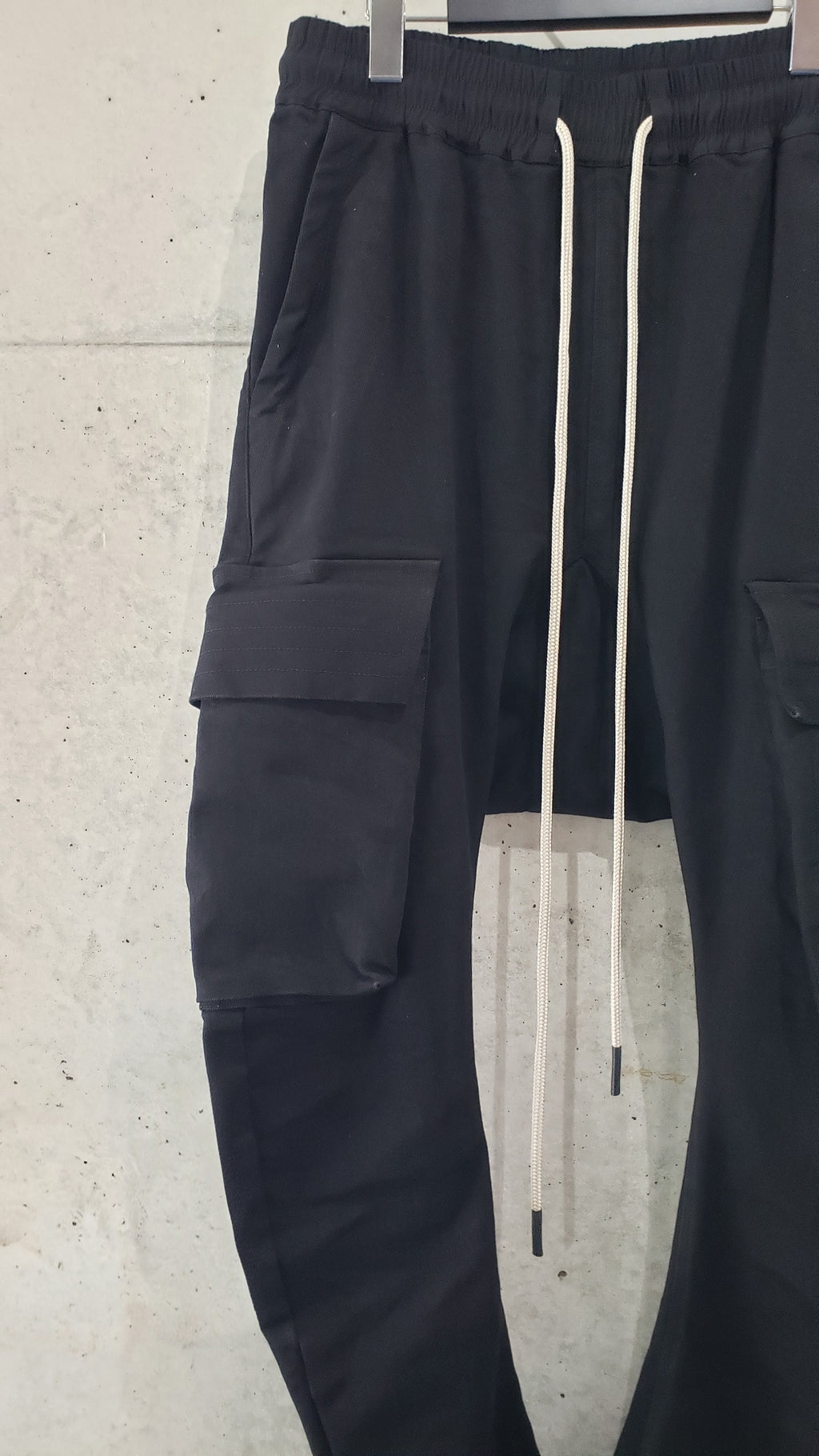 A.F ARTEFACT "tdc" DENIM SARROUEL CARGO SKINNY (BLACK)