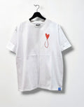 MAISON HONORE Tiphanie Big Logo T-shirt/white ✖️RED