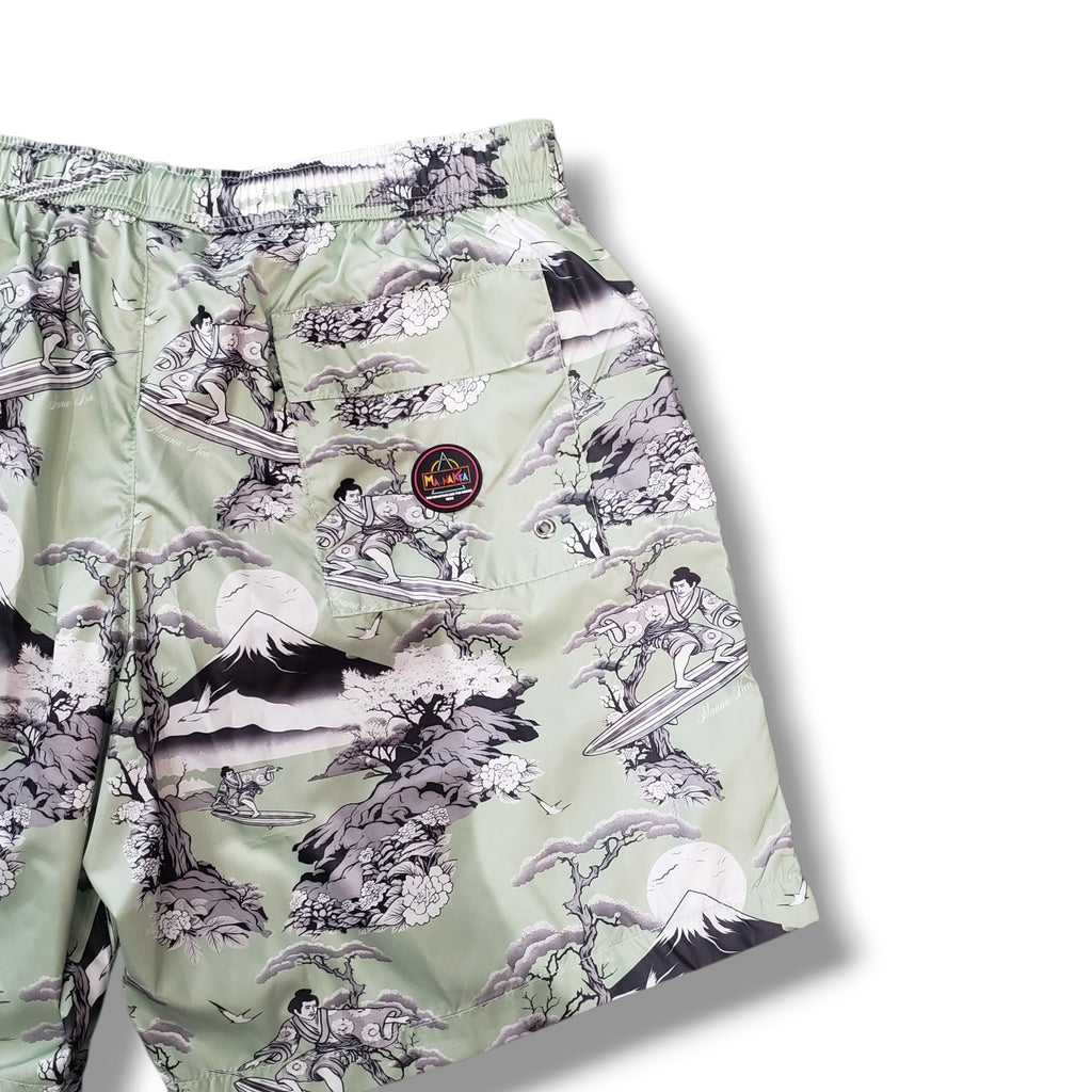 Mauna Kea ドローストリングショートパンツ (GREEN）