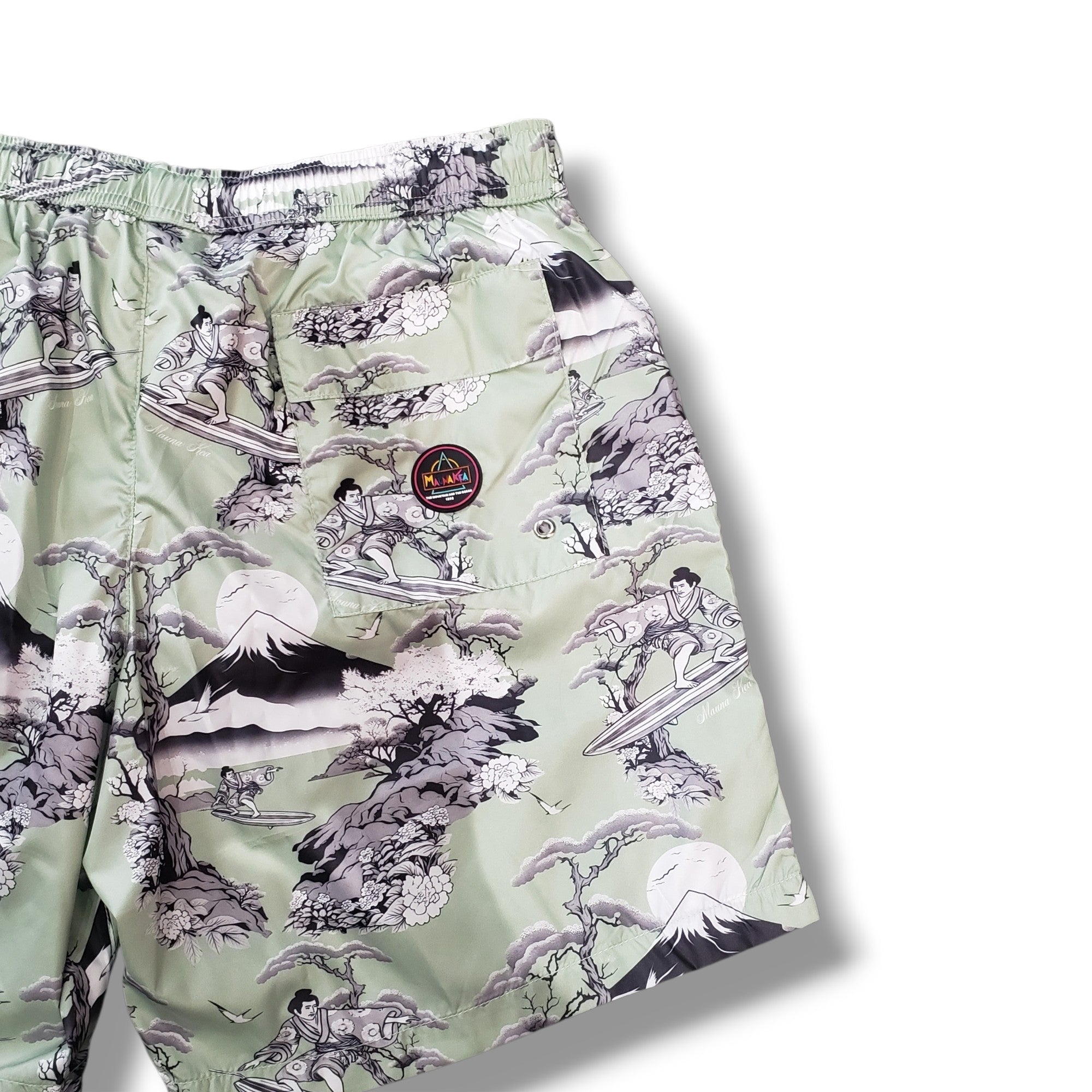 Mauna Kea ドローストリングショートパンツ (GREEN）