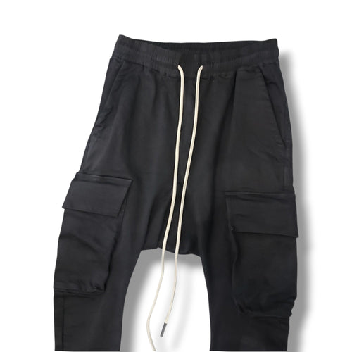 A.F ARTEFACT "tdc" DENIM SARROUEL CARGO SKINNY (BLACK)