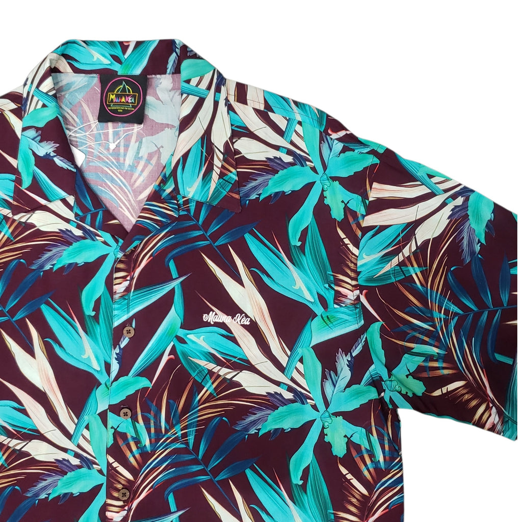 Mauna Kea プリントシャツ(LEAF）