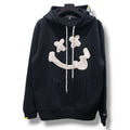 【STUD MUFFIN(スタッドマフィン) T-C裏毛起毛ファースマイルパッチワーク プルパーカー(624-02910) Black