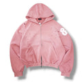 LIBERE  DOUBLE EIGHT SNAKE ZIP HOODIE / PINK (265232)