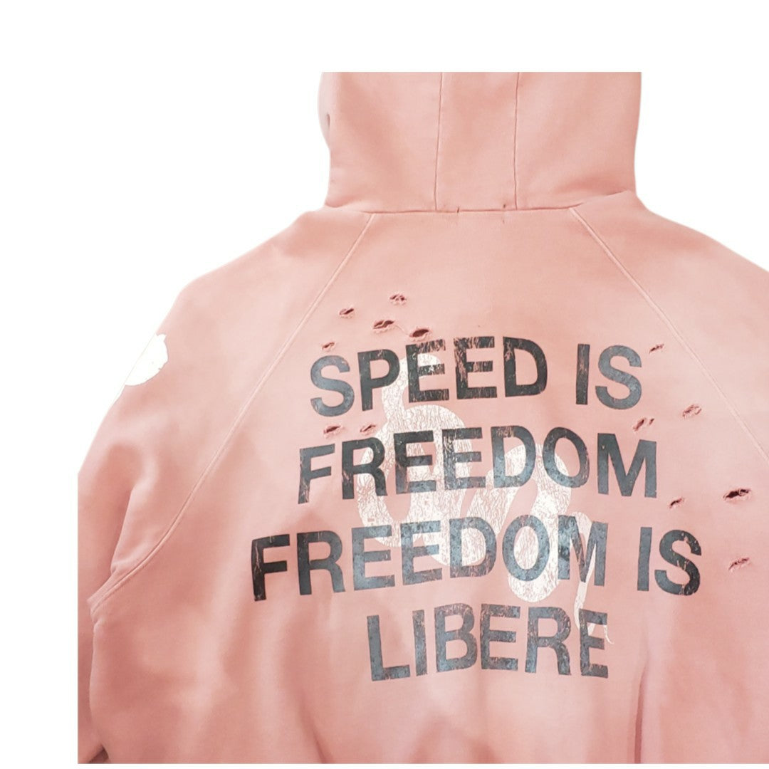 LIBERE  DOUBLE EIGHT SNAKE ZIP HOODIE / PINK (265232)