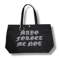 MAYO FORGET ME NOT EMBROIDERY TOTE BAG BLACK (26MY-BAG002)