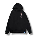 MAISON HONORE　ハートフィッシュビッグロゴフーディー　Black×PINK