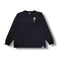 MAISON HONORE Tiphanie Swarovski スワロロングスリーブT　Black×silver