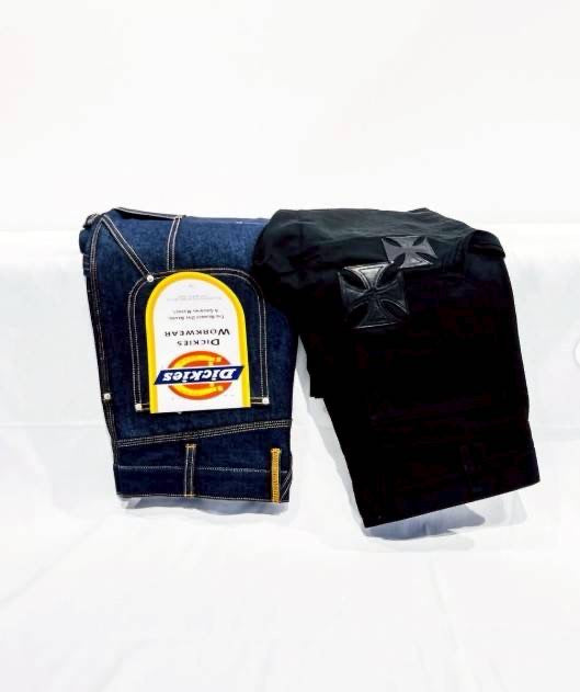 MINDSEEKER × Dickies Iron Cross Patch Flare Carpenter Pants / INDIGO