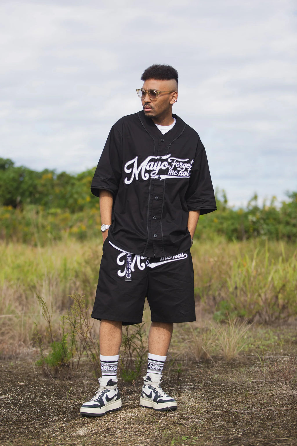 MAYO FGMN EMBROIDERY EASY GORILLA SHORTS BLACK