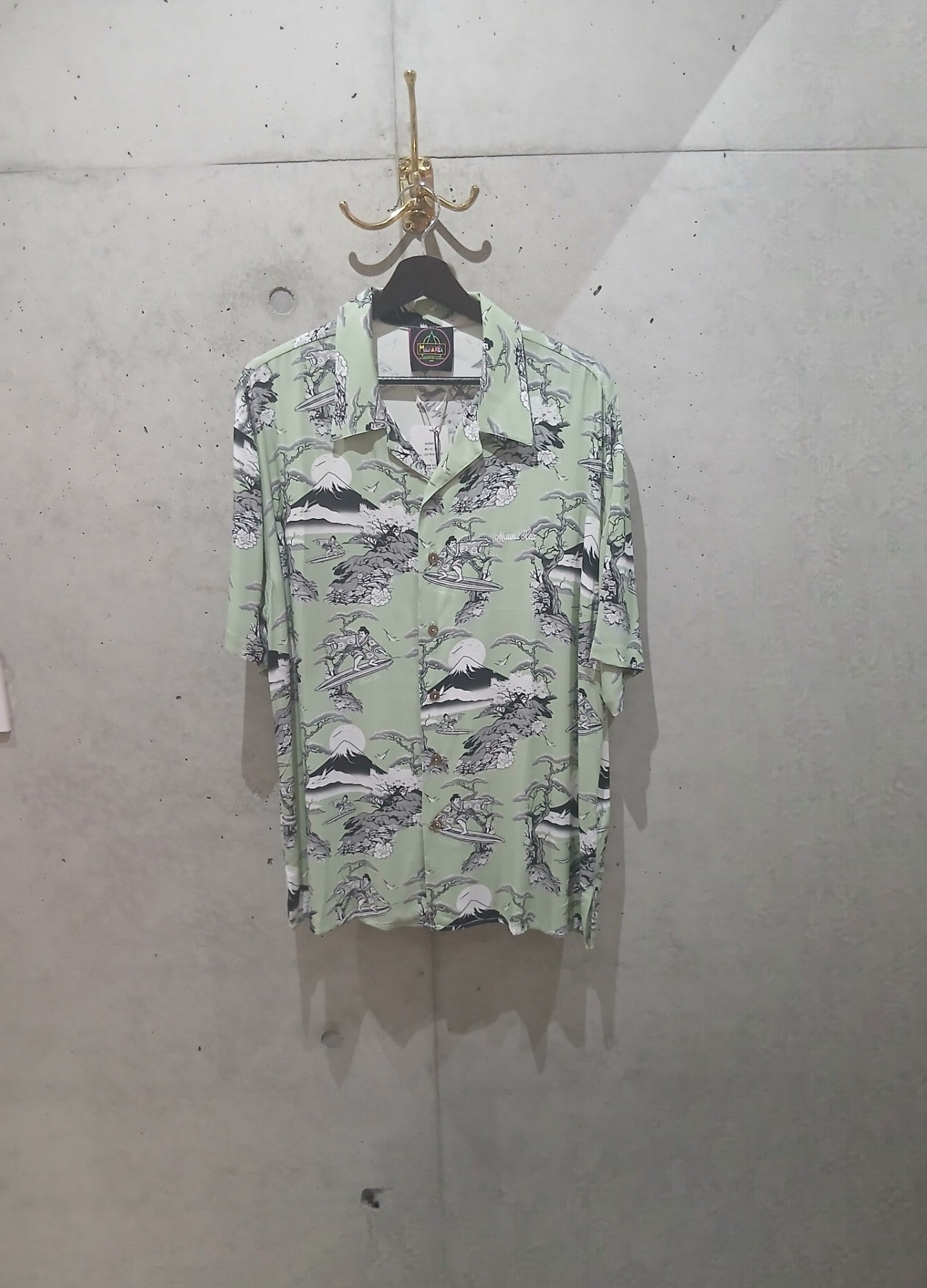 Mauna Kea プリントシャツ(GREEN)