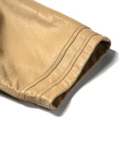 A LEATHER 【26SS】Baseball Shirt (Shore Latte)