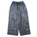 TALKING ABOUT THE ABSTRACTION　PRINT DUCK WIDE PANTS BLACK (26SS-P-002CH)