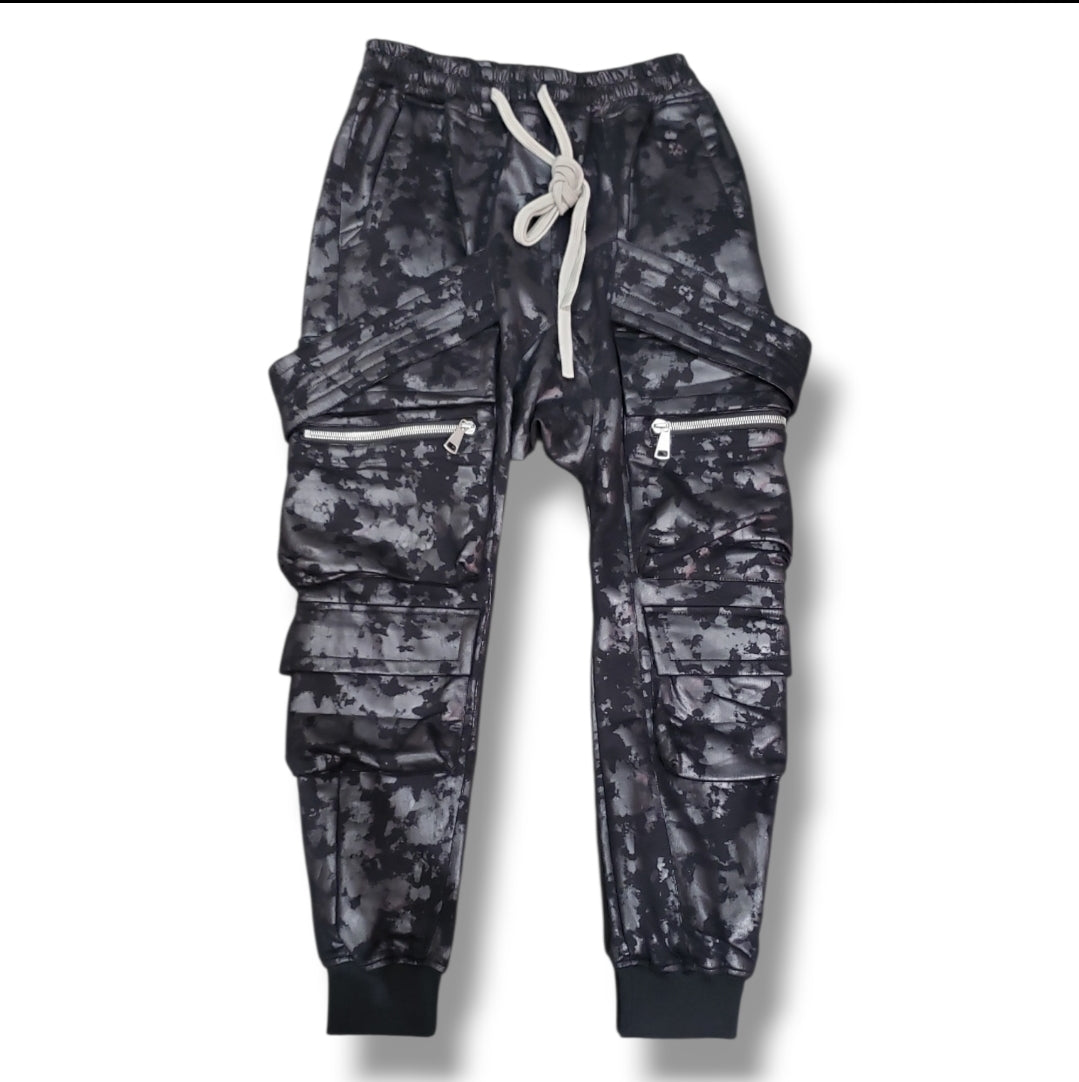 A.F ARTEFACT 　Sweat Belt Cargo Sarouel Easy / ブラック (ag-14043)