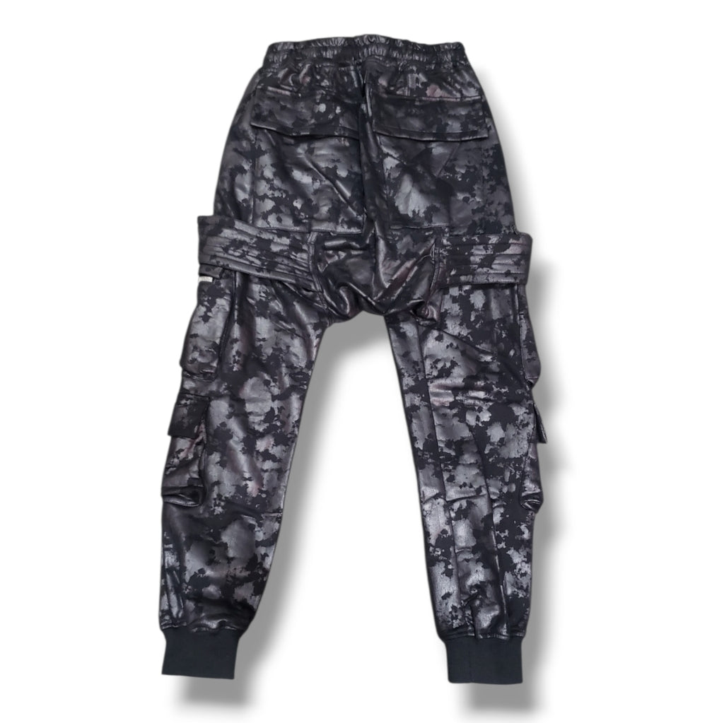 A.F ARTEFACT 　Sweat Belt Cargo Sarouel Easy / ブラック (ag-14043)