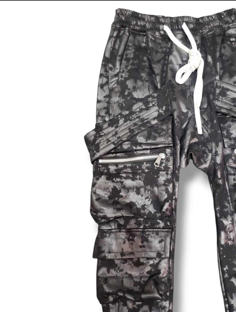 A.F ARTEFACT 　Sweat Belt Cargo Sarouel Easy / ブラック (ag-14043)