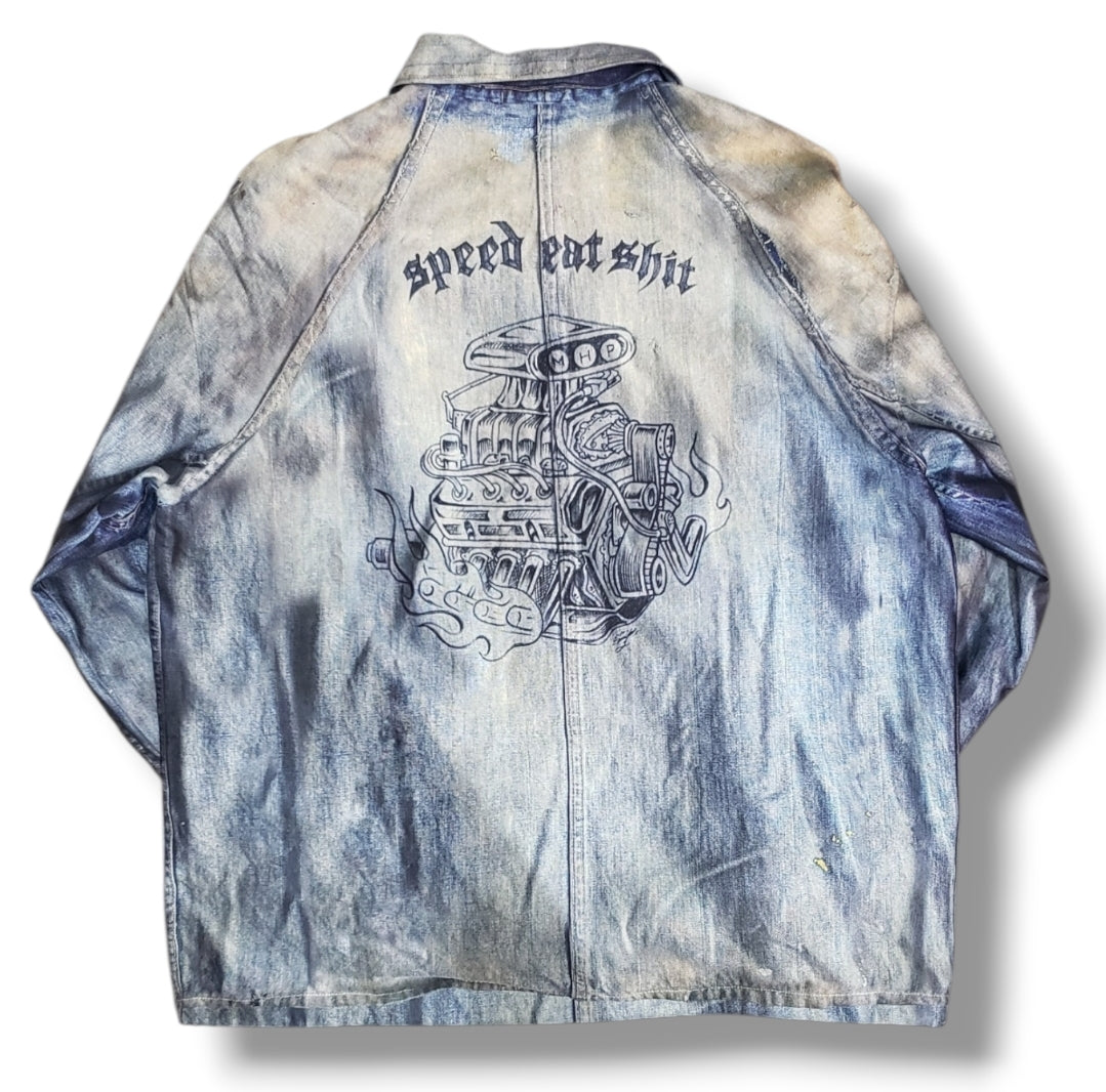 TALKING ABOUT　TRANSFER COVERALL （DENIM）2627AW-J-001