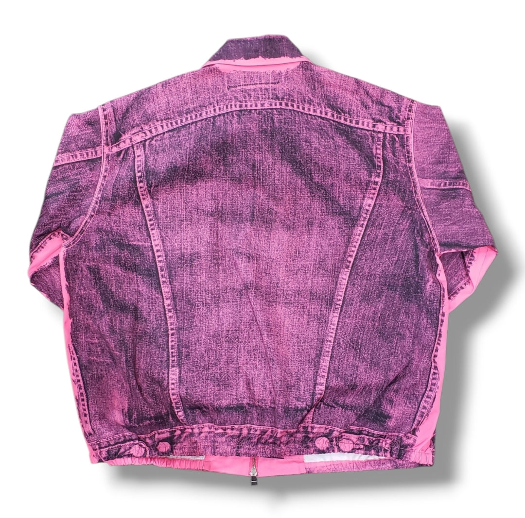 TALKING ABOUT  POP ART TRANSFER SWIING TOP PINK (2627AW-J-009)
