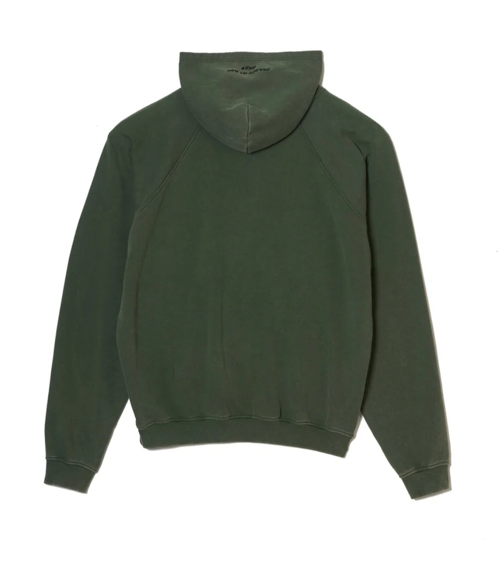 MAYO FADE PLAIN EMBROIDERY HOODIE GREEN  (MY-SPK02)