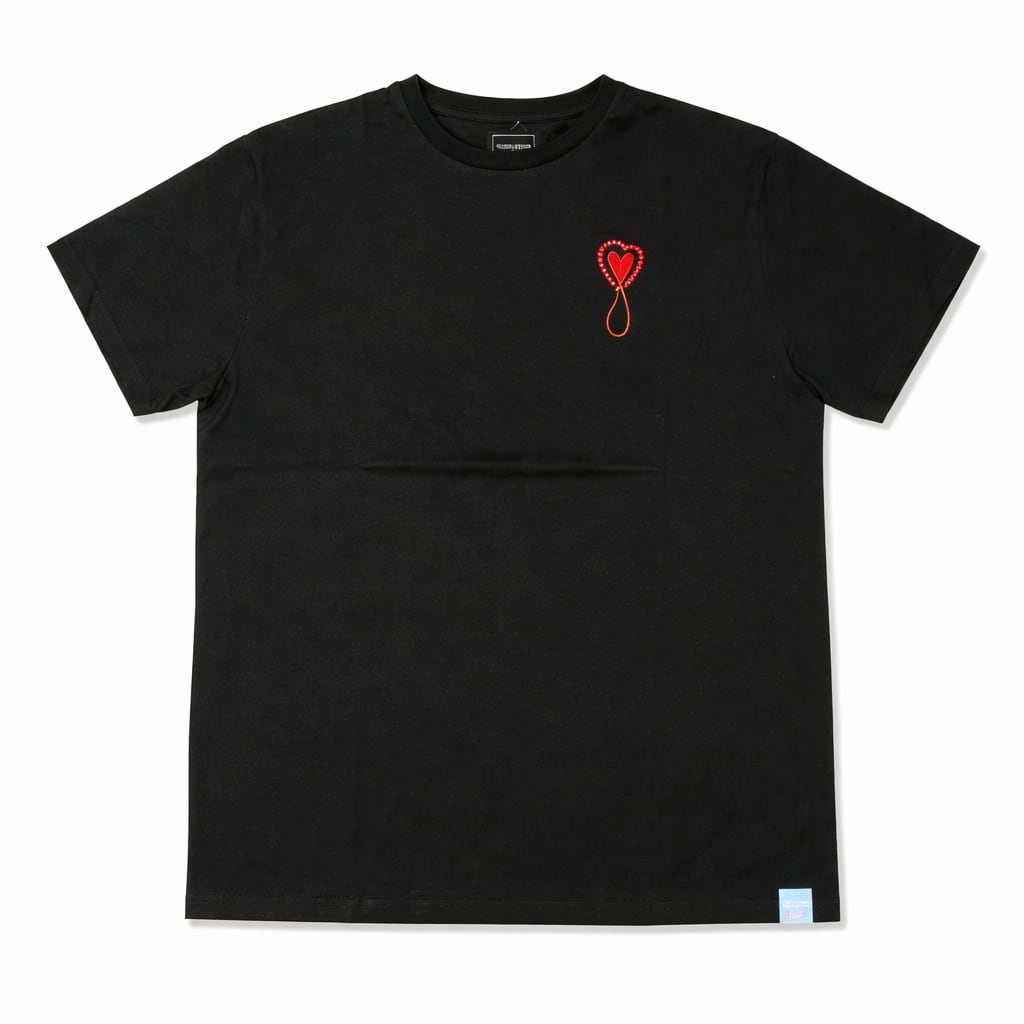 MAISON  HONORE Tiphanie Stone TEEストーンロゴTシャツ　BLACK✖️ RED